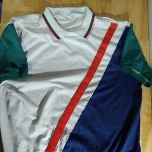 Vintage 80s Color Block Polo Shirt